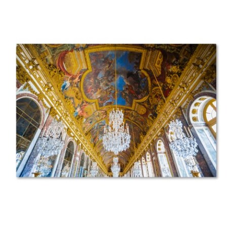 Trademark Fine Art Yale Gurney 'Versailles Hall Of Windows' Canvas Art, 16x24 YG7171-C1624GG